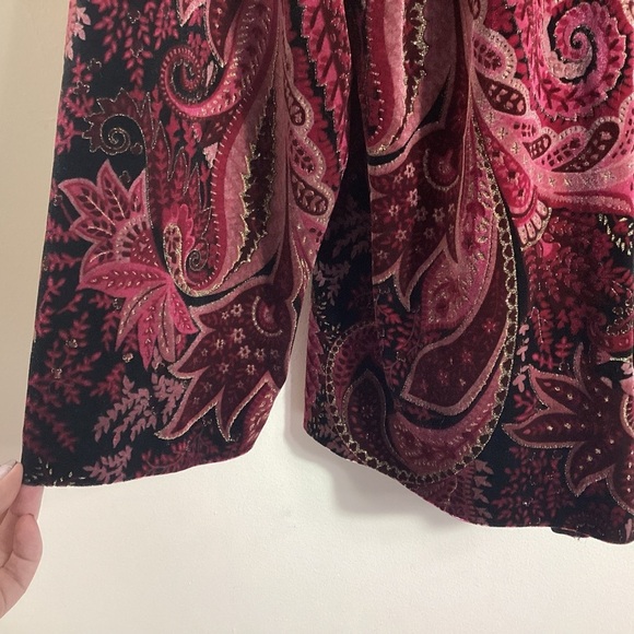 Xscape Joanna Chen 2pc Velvet Tank Cardigan Evening Set Size 3X Sparkle Vintage - Picture 9 of 14